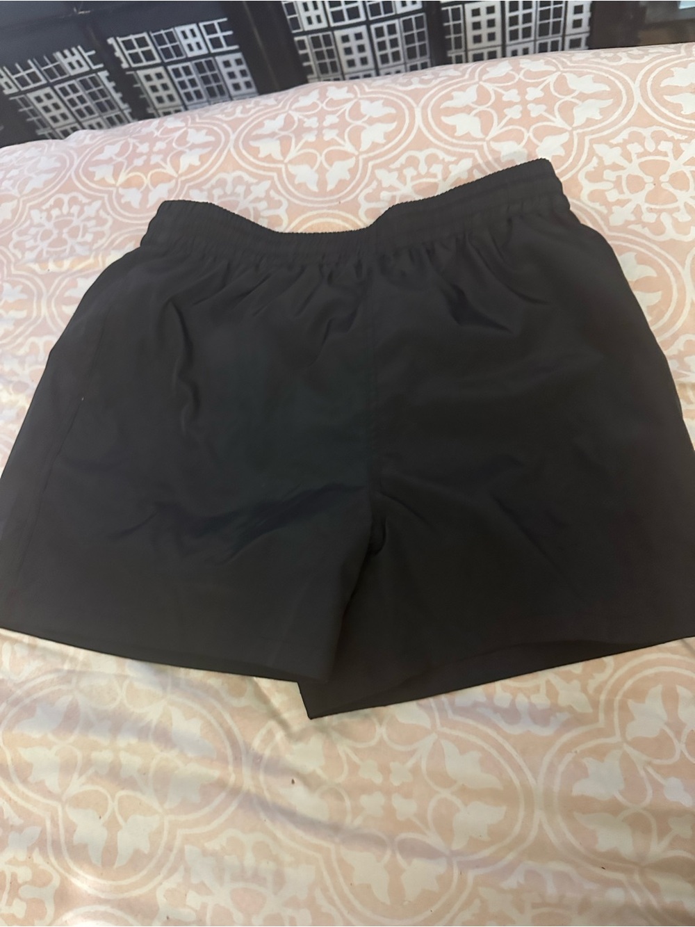 Prada Black Athletic Shorts with Elastic Waist